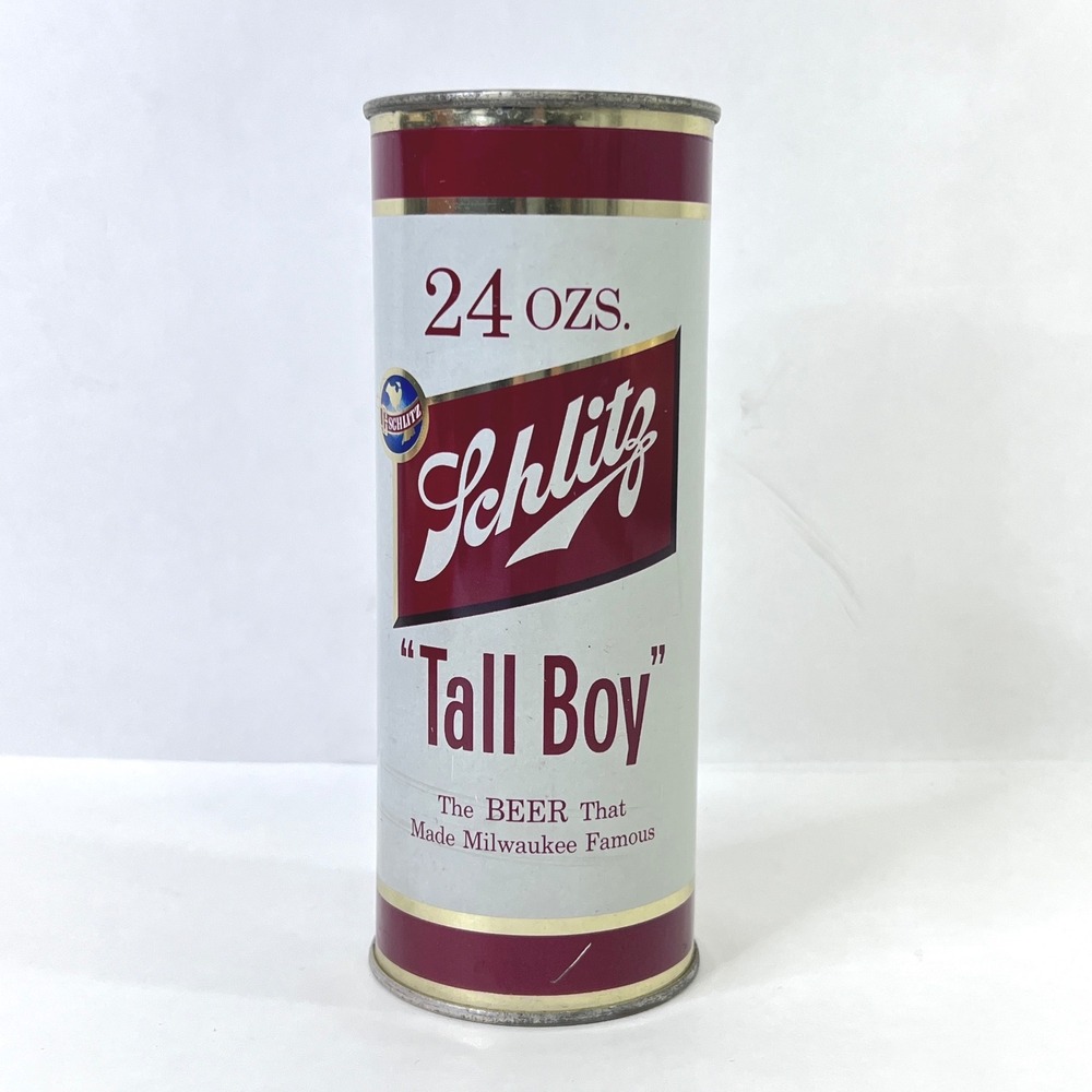 Vintage Schlitz Tall Boy Beer Can Coin Bank 24oz Milwaukee Famous Advertising